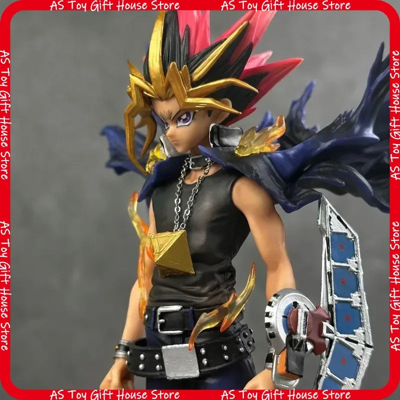 Yugi Muto Anime Figure 28cm Pvc Collectible Model Statue Dual Headed Duel Monster Home Decoration Gift For Adult Collectors