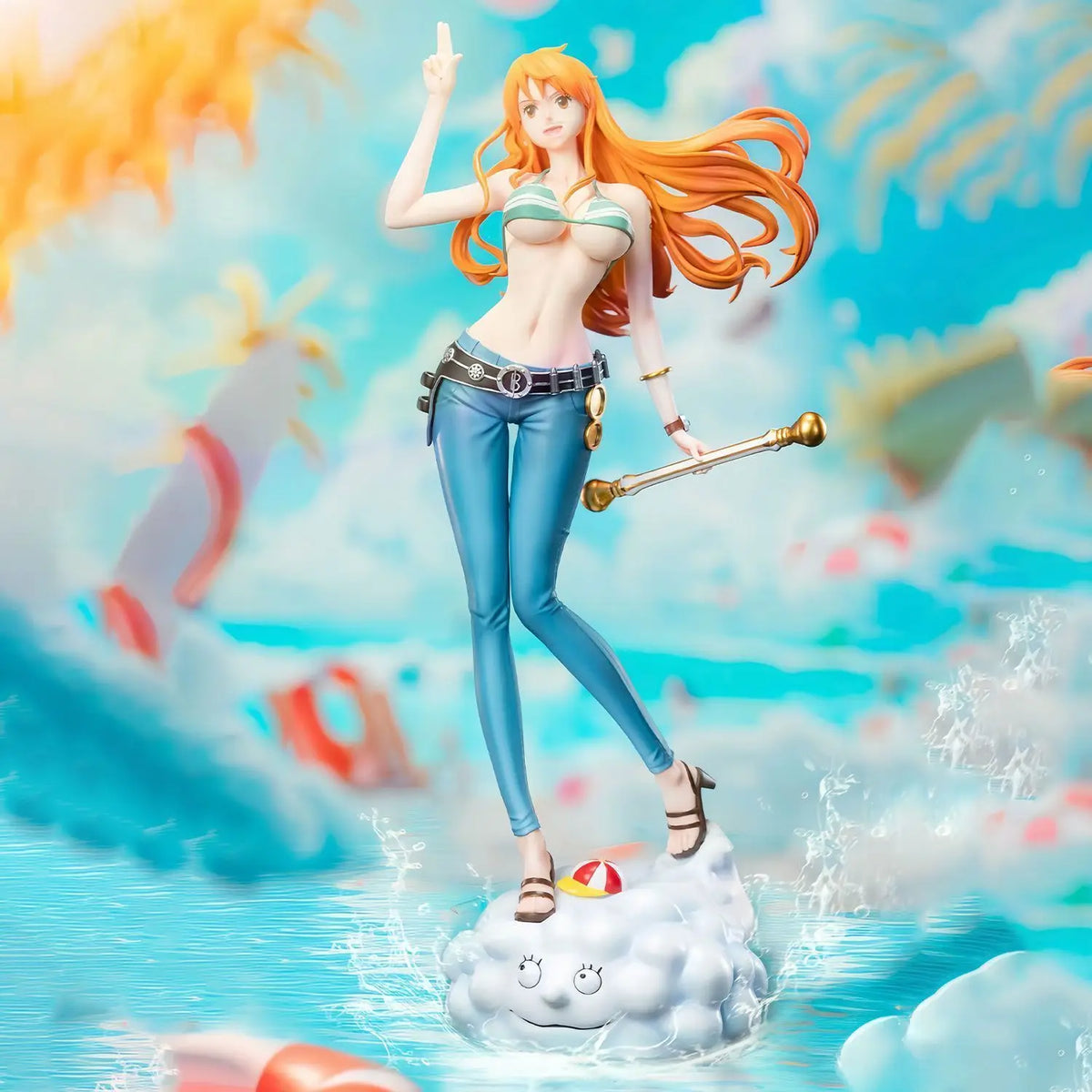 In Stock C2 Toys 25cm One Piece Anime Figures Nami Figures Two Years Later The Straw Hat Troupe Figures Pvc Statue Gifts Toys