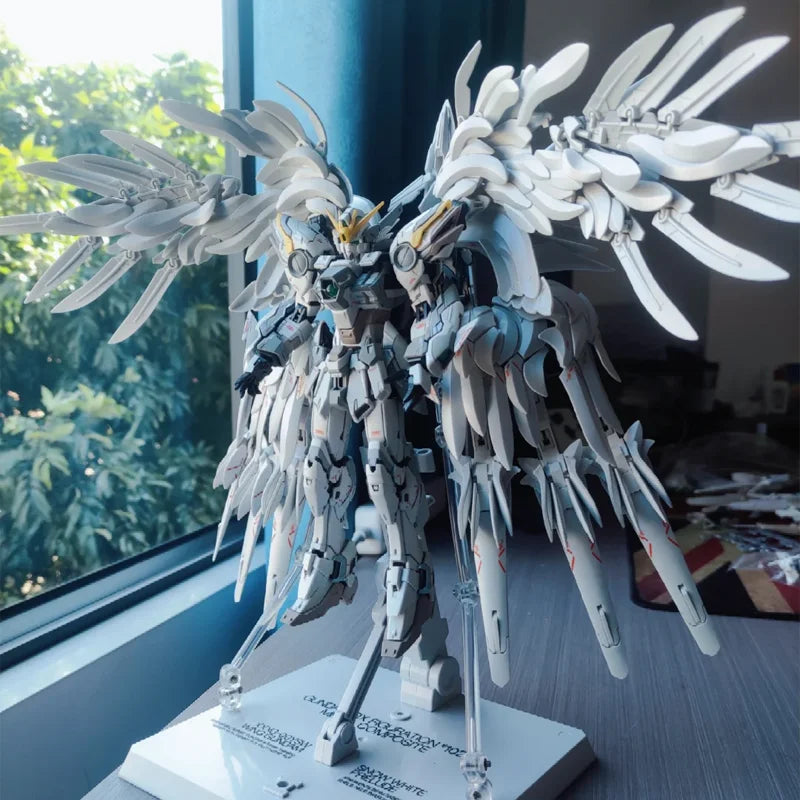 Mg 1/100 8827 Snow White Prelude Fix Model Kit Xxxg-00ysw Wings Assembly Action Figures Alloy Skeleton Customized Toys
