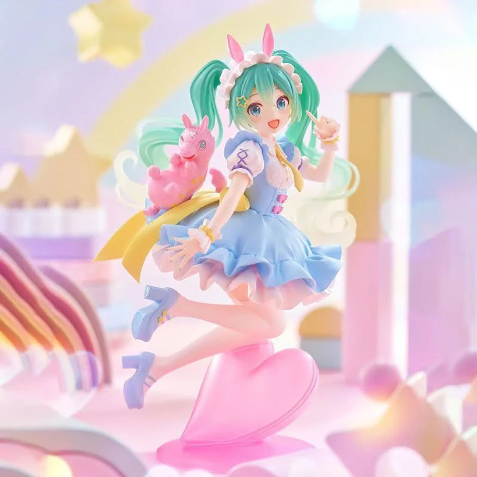 20cm Hatsune Miku Anime Figure Kawaii Fairy Tales Miku Action Figure Lollipop Girl Figurine PVC Collection Anime Model Doll Toys