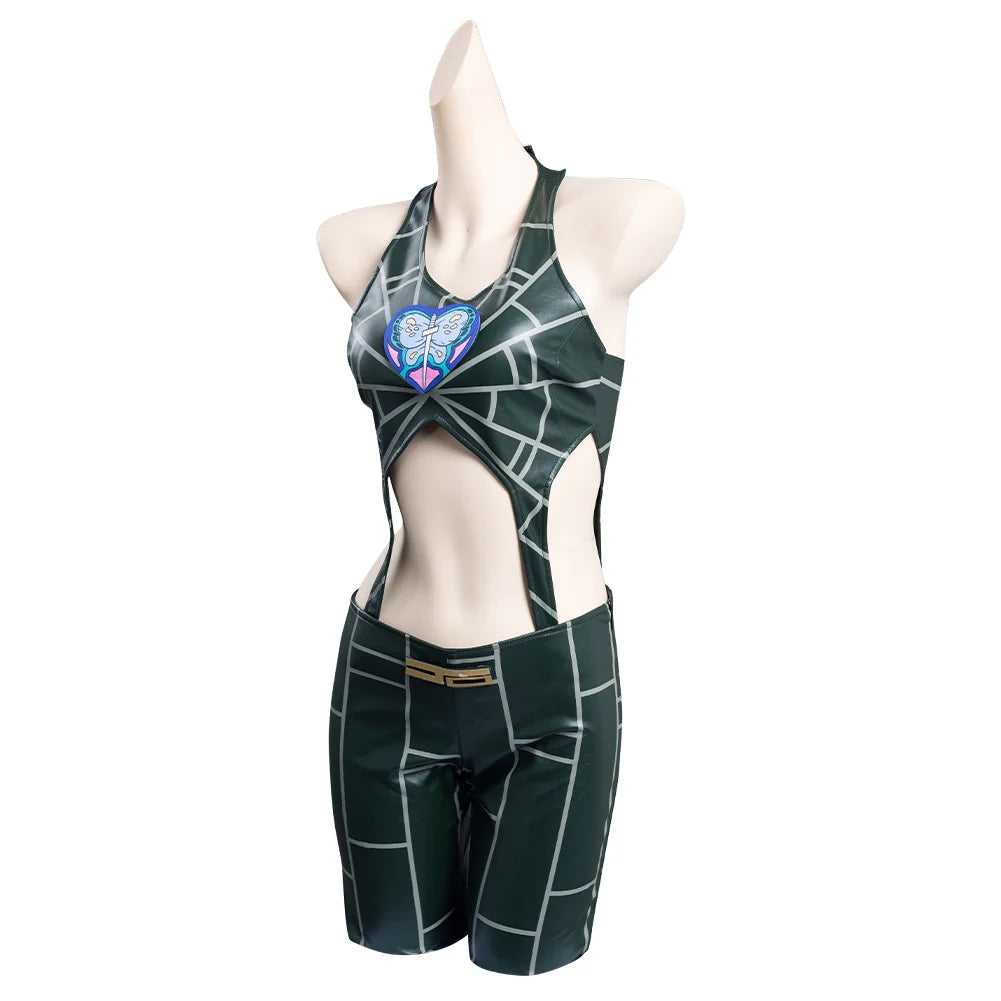 Stone Ocean Jolyne Cujoh Cosplay Costume Coat Jumpsuit Anime Bizarre Adventure Halloween Carnival Disguise Suit For Women