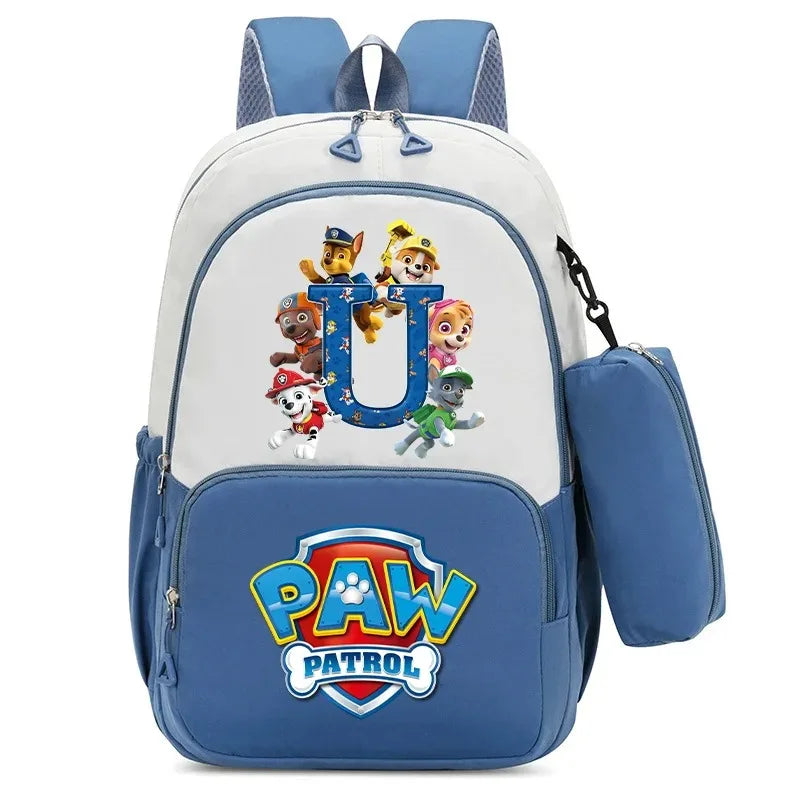2 Pcs PAW Patrols Bookbag Anime Print Backpack Student Large Capacity Schoolbag Chase Skye Portable Knapsacks New Semester Gifts