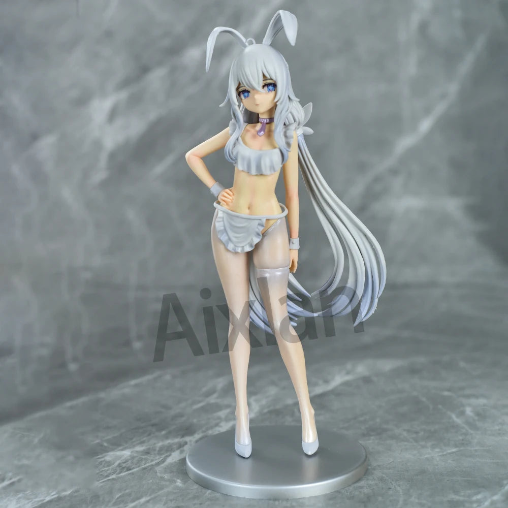 Aixlan Azur Lane Figure MNF Le Malin 26cm Lazy White Rabbit PVC Action Figure Amine Adult Anime Girl Statue Collectible Figurine