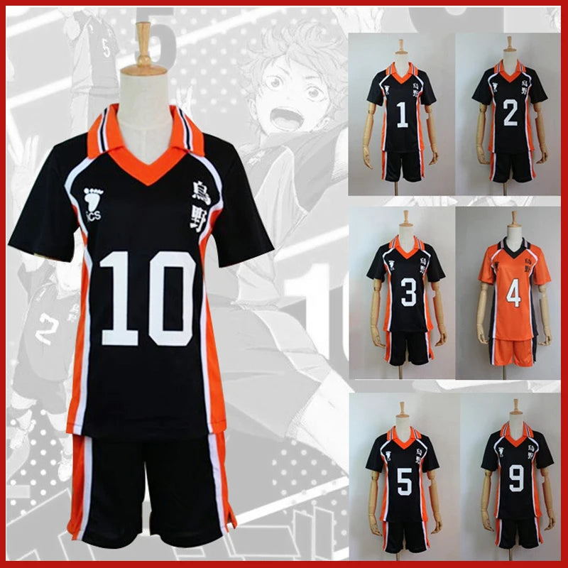 Anime Haikyuu Cosplay Sportswear Jerseys Karasuno Koukou High School Hinata Shoyo Oikawa Kageyama Tobio Volleyball Club Costume