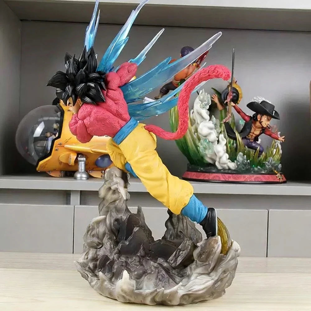16.14in/41cm Anime Dragon Ball Figure Super Saiyan 4 Goku Action Figures PVC Statue Model Collection Toys Gifts