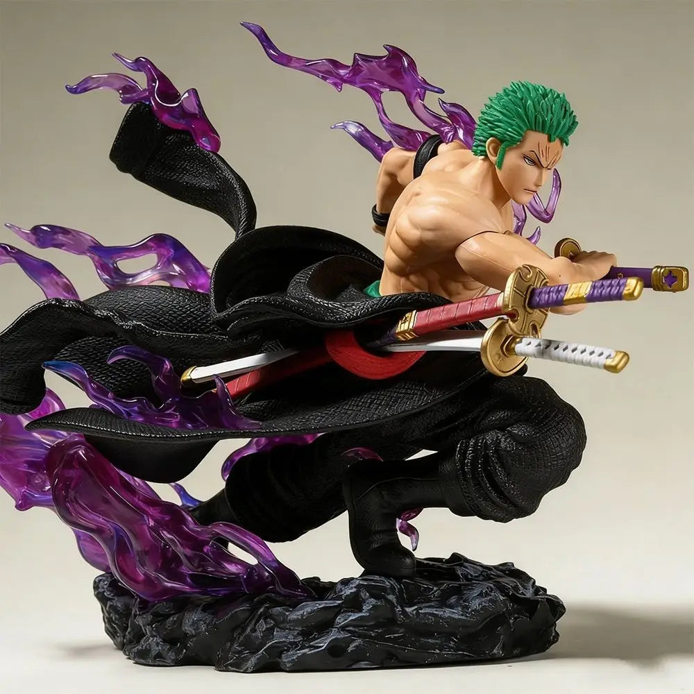 One Piece Roronoa Zoro Figure Three Sword Style PVC Statue Anime Action Figure Collectible Model Toy Fan Gift