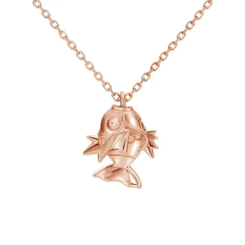New Pokemon Espeon Snorlax Gengar Mewtwo Necklace Couple Accessories Anime Peripherals Fashion Cartoon Niche Light Luxury Gifts