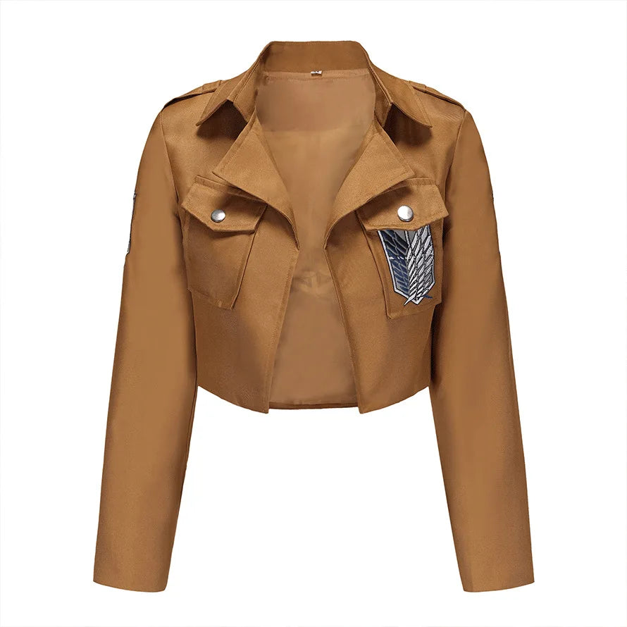 Suit Investigation Corps Team Uniform Anime Attack on Titan Coat Cloak Cosplay Shingeki no Kyojin Mikasa Jacket Shawl Suits