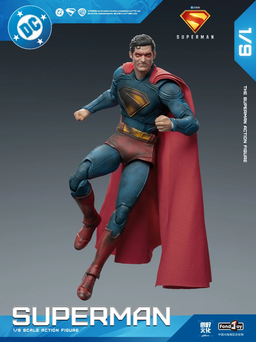 Original Fondjoy David Corenswet Superman Action Figure 1/9 New SupermanFigure PVC Joint Movable Collection Model Toys Gift