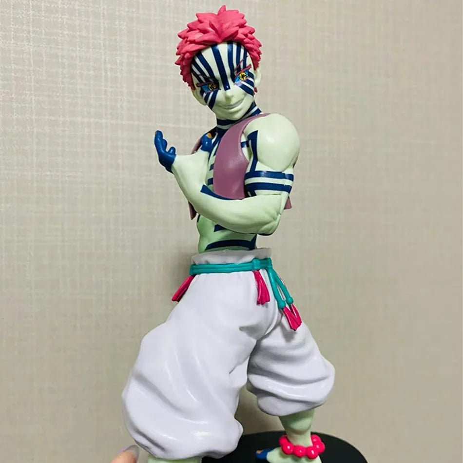 Bandai Anime Demon Slayer Figure Model Juuni Kitsuki Akaza Battle Figure Kimetsu No Yaiba Desktop Decoration Collection Gift