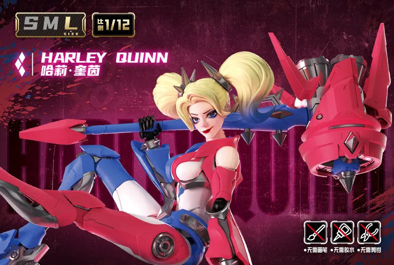 Blokees Heroes Harley Quinn Nightwing Batman Beyond Champion Class Figure Batman Toy Collectible Desktop Assemble Display Gift