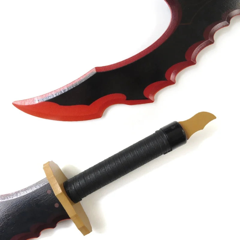 Solo Leveling Kanata Sword Mizushino Shun Anime Cosplay Prop Wooden Ninja Knife Real Size Japanese Katana Samurai Sabre Toy Gift