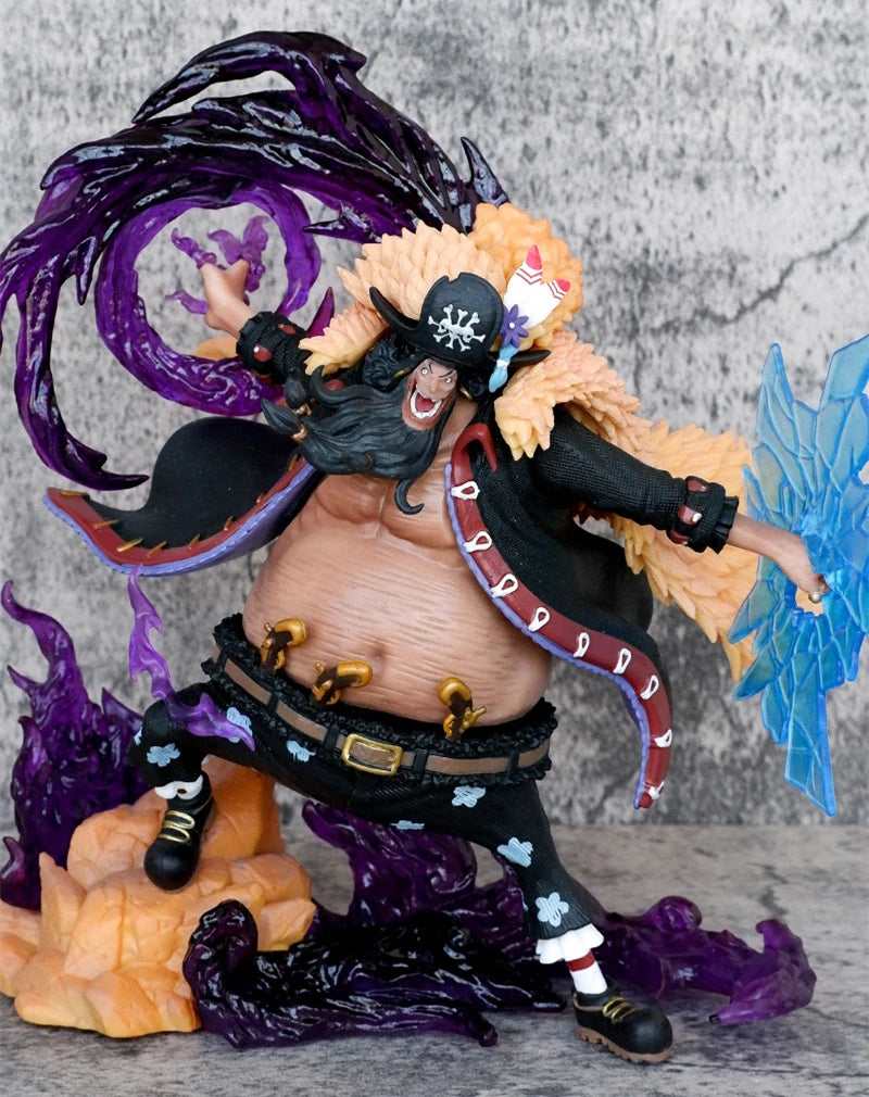Anime ONE PIECE Blackbeard Pirates Marshall D Teach Battle Ver. GK PVC Action Figure Statue Collection Model Kids Toys Doll Gift