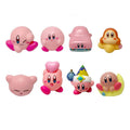 8Pcs/Set Games Star Kirby Anime Figure  Cute Cartoon Pink Kirby Mini Figure Decorative Collection Toy For Children's Gifts