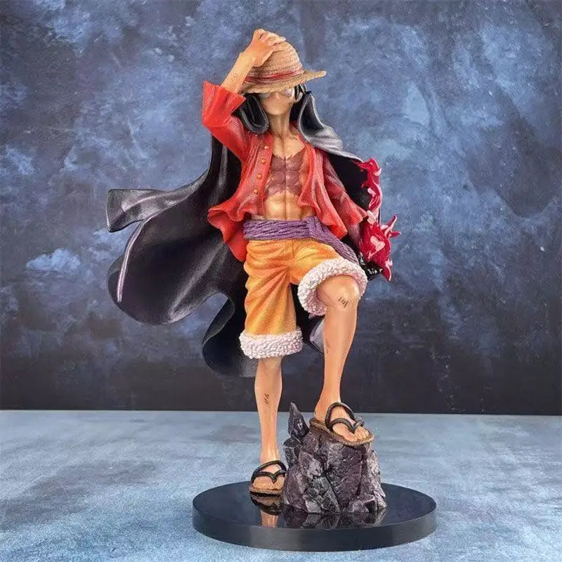 25cm One Piece Anime Figurine - LX MAX Monkey D. Luffy Emperor Statue PVC Model Collectible Ornament Toy for Boys
