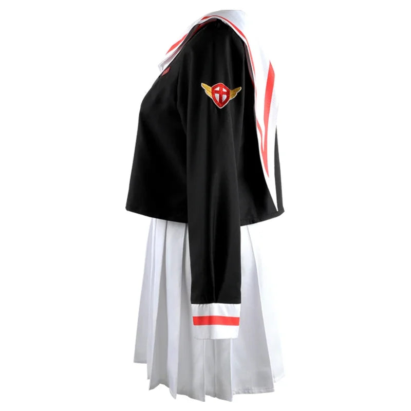 Anime Cardcaptor Sakura Card Captor Kinomoto Sakura Li Syaoran Cosplay Costume School Uniform Man Woman Campus Sailor Suit