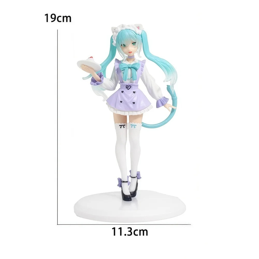 Hatsune Miku Figure Anime Girl Model Desktop Decor Collectible Doll Gift for Fans Future Vocaloid Statue Japanese Kawaii Otaku
