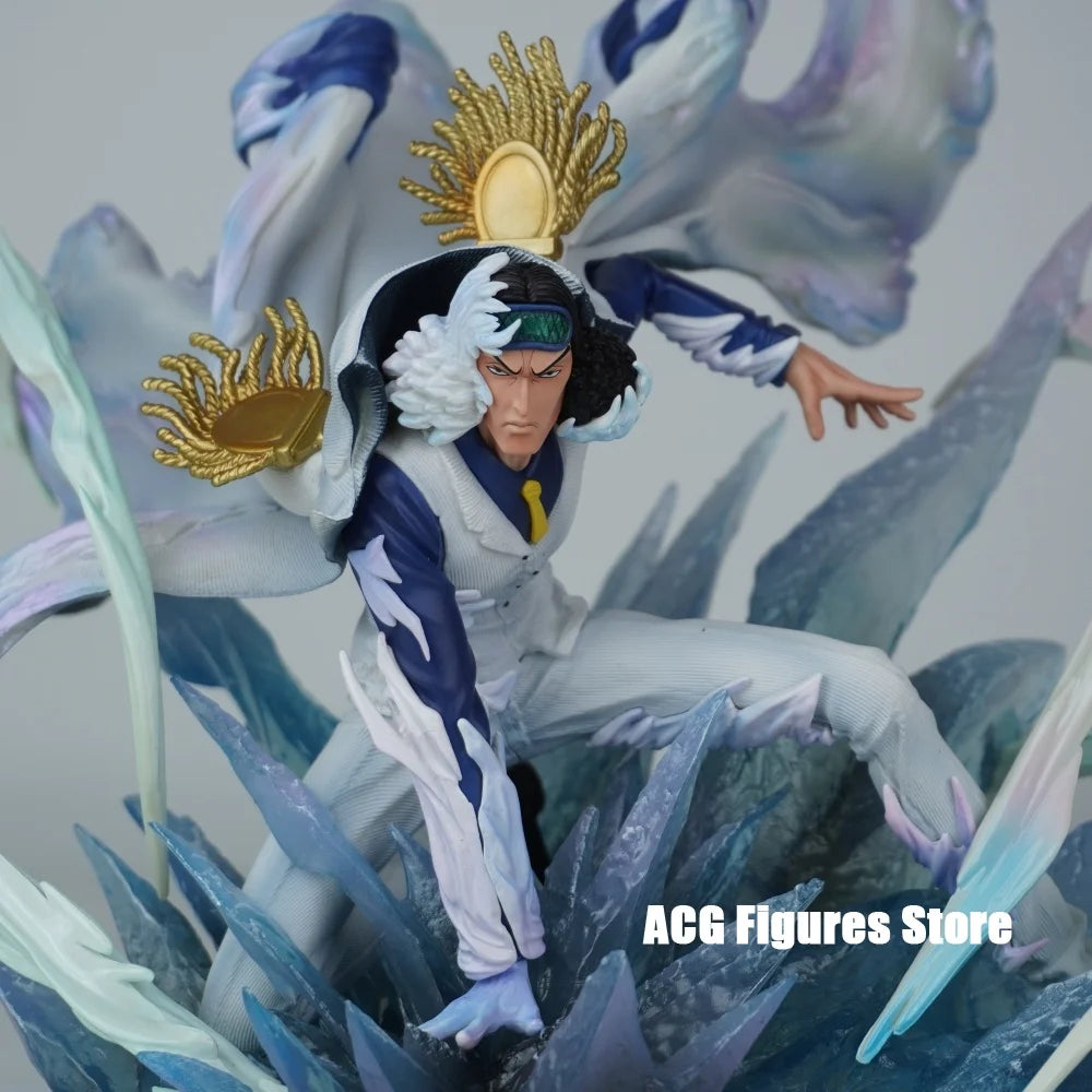 25.5cm/10.04in Anime ONE PIECE Figure Kuzan Action Figures Pvc Statue Desktop Ornamen Collection Model Toys Gifts