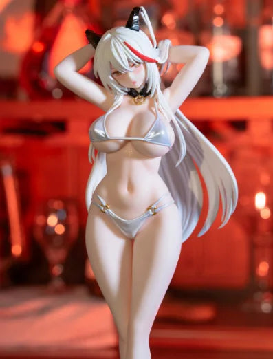 Azur Lane Aegir Anime Girl Figure Bikini Swimsuit Pvc Statue Desktop Ornament Computer Case Decoration Boxed Collectible Model