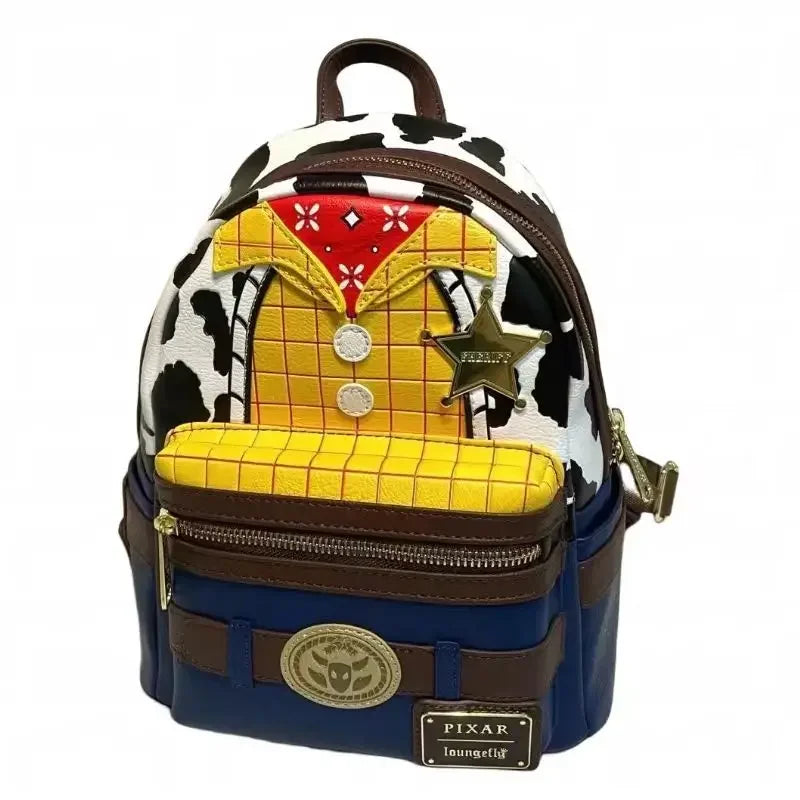 Toy Story Womens Double Strap Shoulder Bag Purse PU Backpack High Quality Cartoon Leisure Children's School Bag Gift