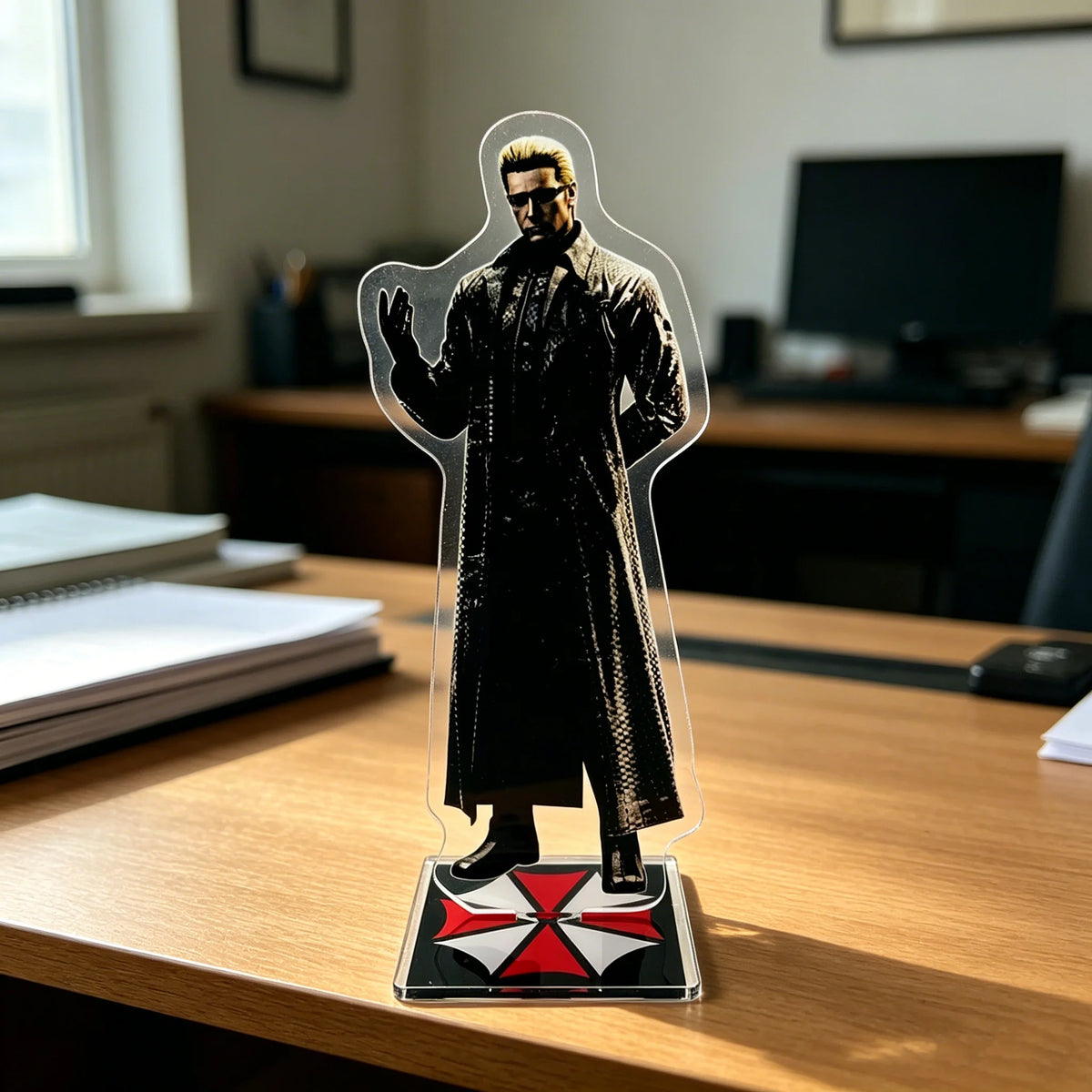 Albert Wesker acrylic stand figure model plate holder cake topper anime