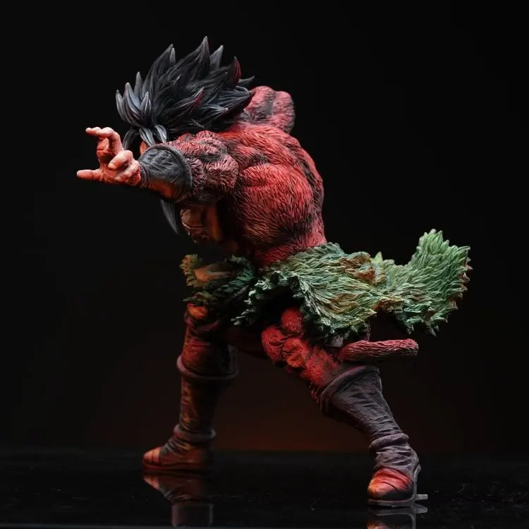 28cm Dragon Ball Broli Super Saiyan Handmade Animation Character Model Statue Collectible Desktop Decoration Action Figure Gift