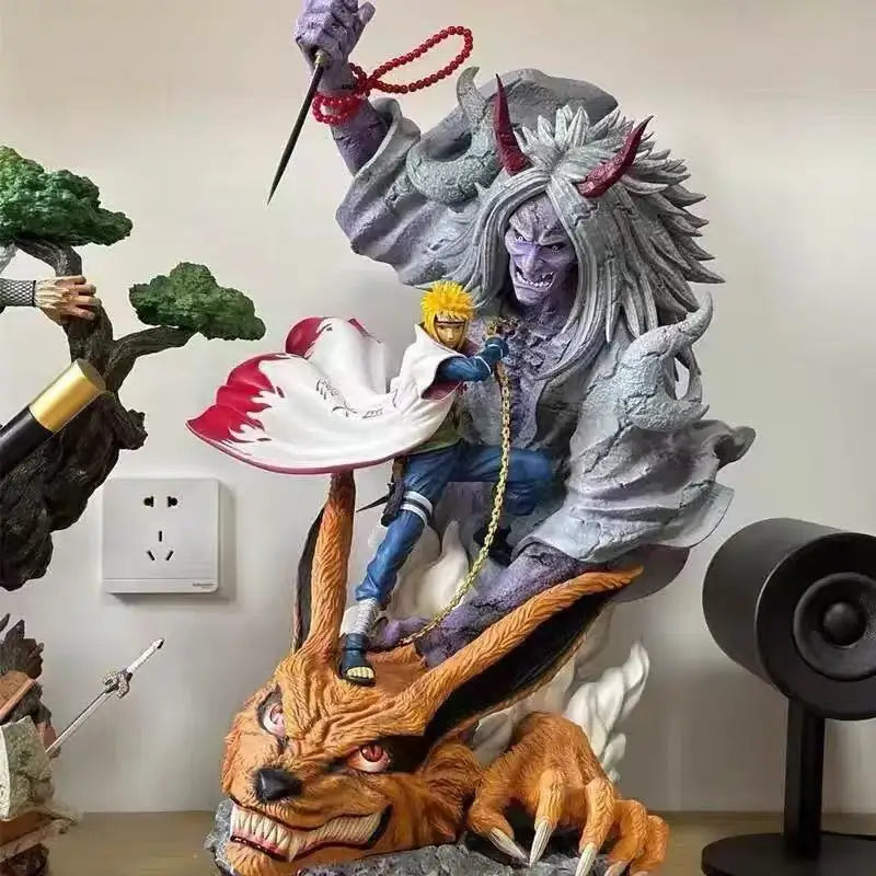 2026 New Naruto Anime Yellow Flash Namikaze Minato Action Figures Pvc Gk Statue Model Desktop Decoration Collection Toy Gifts