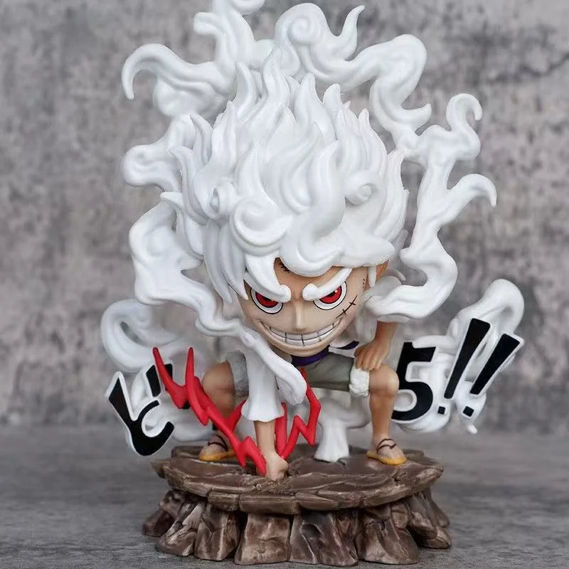 15OCM ONE PIECE GK Second Gear Nika Luffy Squat Slamming Ground Figure Anime Collectible Ornament pvc Bandai