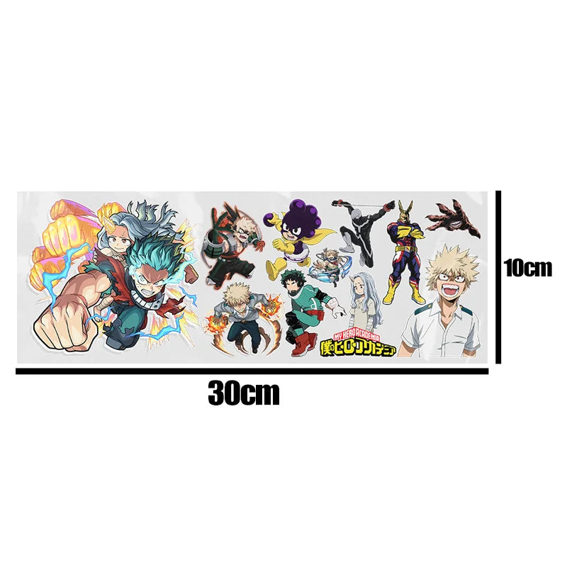 UV DTF Anime HD Sticker Waterdichte DIY My Hero Academia Transfer Sticker Permanent Sticker Water Cup Midoriya Izuku Decorate