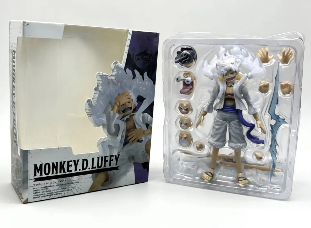 Bandai SHF One Piece Nika Action Figure - Luffy Collectible Model Toy for Boys Birthday Gift Ornament