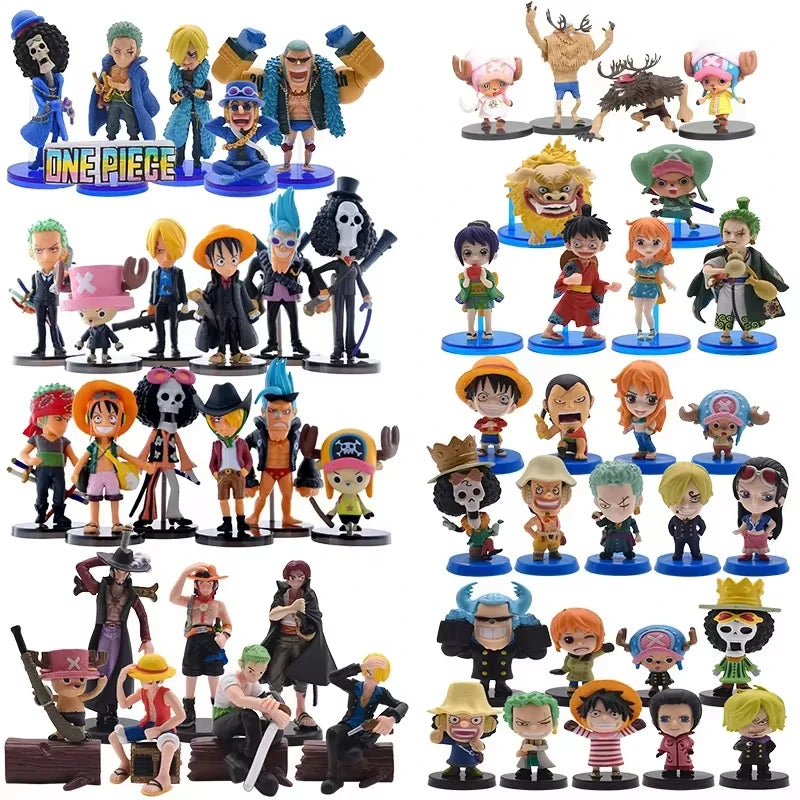 One Piece Anime PVC Figure Blind Box 5-30cm Big Middle Mini Size Luffy Zoro Sanji Character Model Surprise Gift for Collector