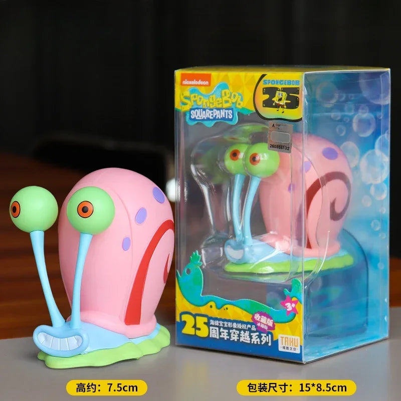 SpongeBob SuqarePants 25th Anniversary Series  Refrigerator Magnet Toy Magnetic Detachable Action Figures Collect Ornaments