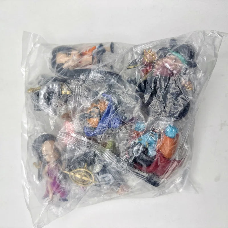 One Piece 8 mini stamps cartoon characters PVC collection seal ornaments gifts