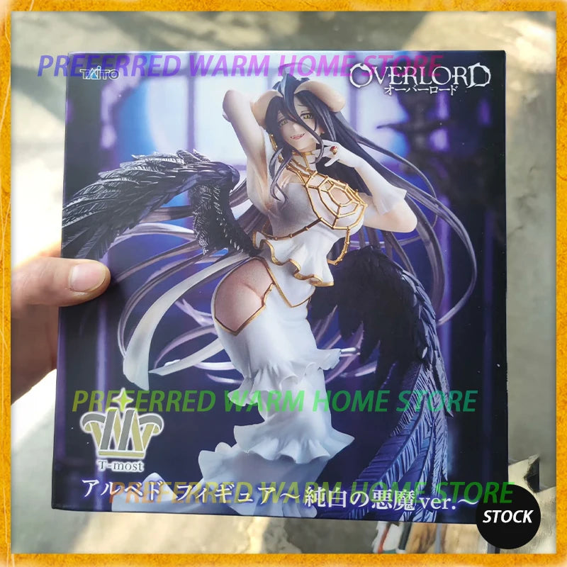 In Stock  T-most OVERLORD Albedo Pure White Devil ver.  Model Toys 29cm Beautiful girl Model Static ornaments