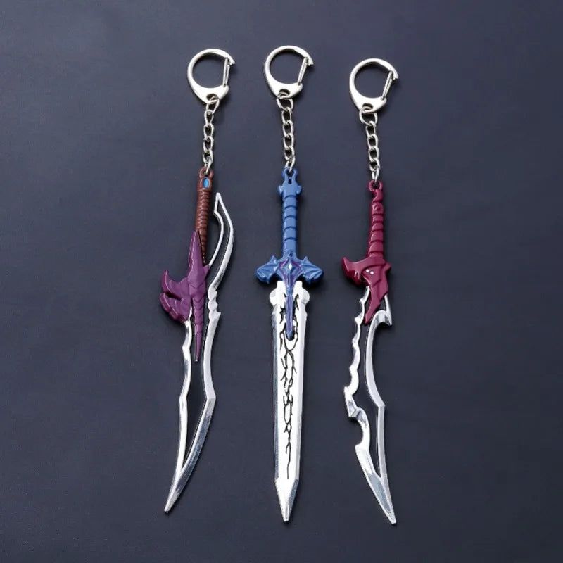 Mini Solo Leveling Kanata Sword Mizushino Shun Swords Anime Cosplay Key Chains Japanese Katana Samurai Sabre Creative Gifts