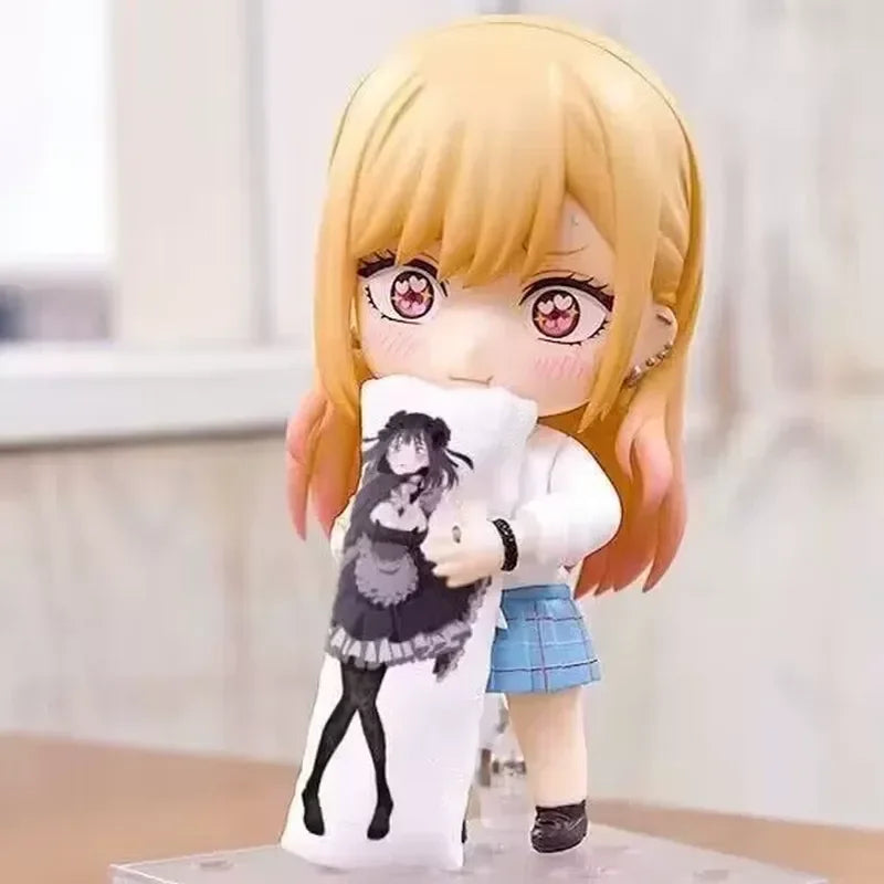 10cm My Dress-Up Darling 1935# Q Version Kitagawa Marin Action Figure Joint Replaceable Pvc Model Statue Kawaii Anime Toy Gifts