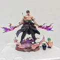 One Piece Explosive Energy Roronoa Zoro Double Head Anime Figure Pvc Collectible Model Statue Decoration Toys Doll Birthday Gift