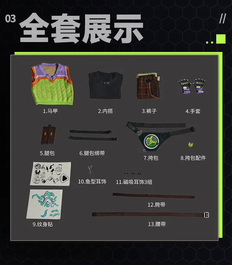 Valorant Gekko Cosplay Costume Anime Game Outfit Full Set DreamCos
