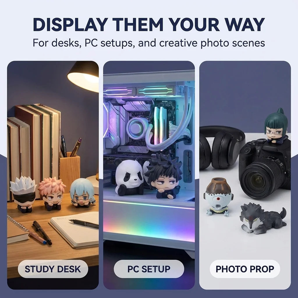 14pcs Anime 7pcs  Jujutsu Kaisen Satoru Kugisaki Sukuna Geto Suguru Gojo Itadori Yuji Megumi Figure Cute Toys Collection Model