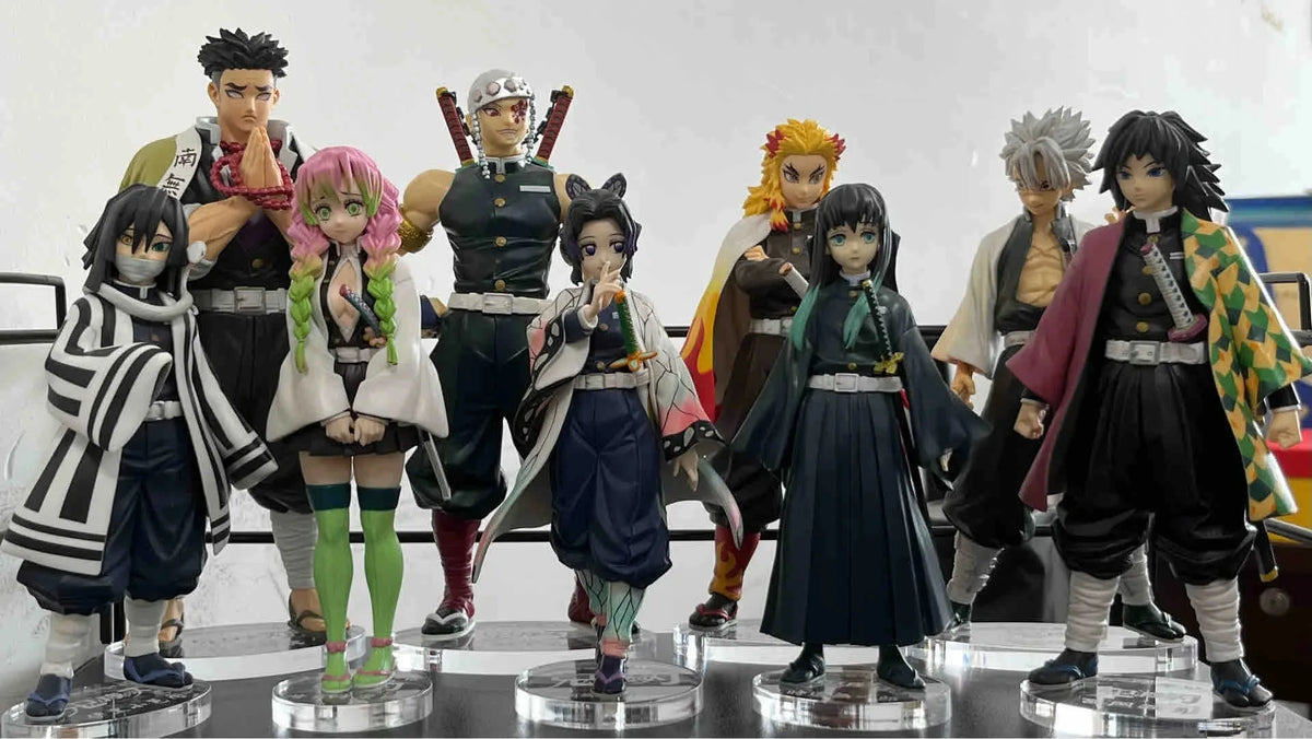 Official Anime Demon Slayer Kimetsu no Yaiba figure Kamado Tanjirou Action Figure Agatsuma Zenitsu Nezuko Warrior PVC Model Toys