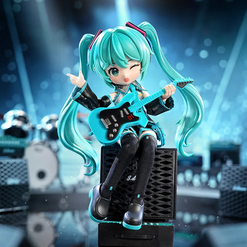 Blokees Hatsune Miku Action Figure DIY Joint Mobility Anime Assembly Figurine Toy Cartoon Doll Collection Figures Christmas Gift