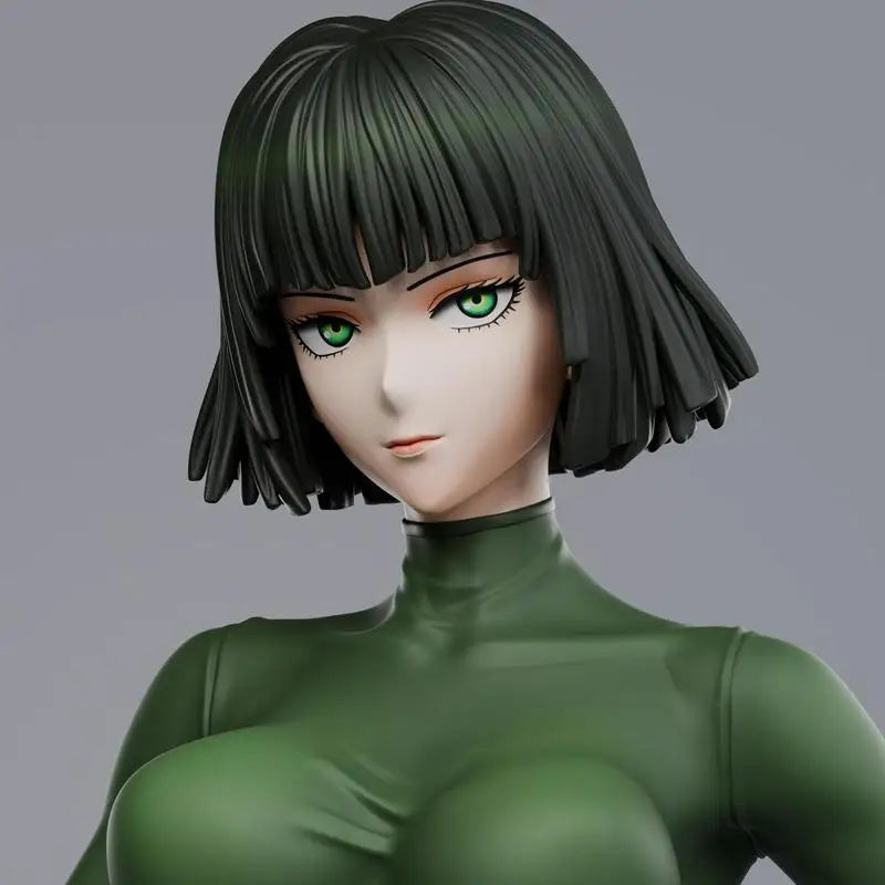 Hot 22cm One Punch Man Figure Fubuki Resin Model Painting Completed Version Anime Figure Plastic Model Toy Gift