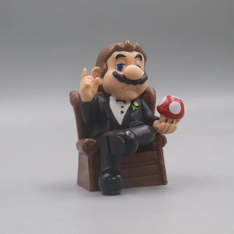 New Cosplay The Godfather The Joker With Chair Action Figure Toys Collection Movie Model PVC Doll Desktop Ornament