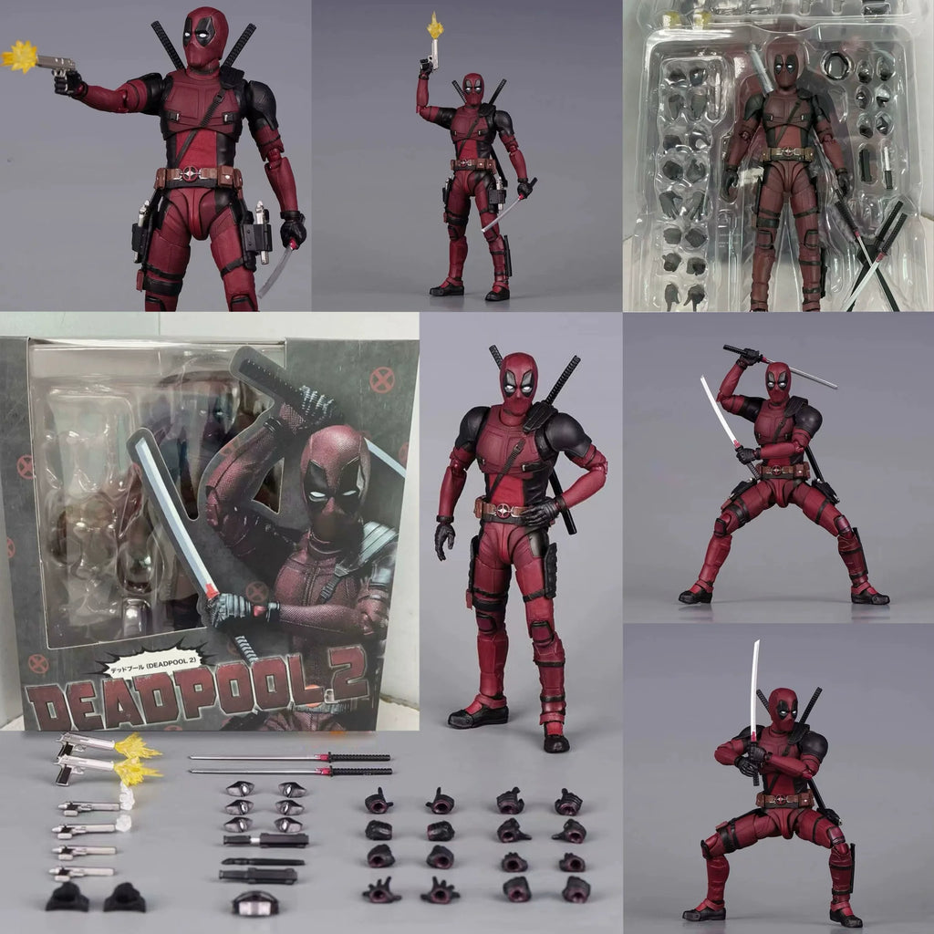 SHF Deadpool 2 Action Figure 16cm PVC Joint Movable Superhero Collection Doll Kids Birthday Gift For Marvel Toy Collectors