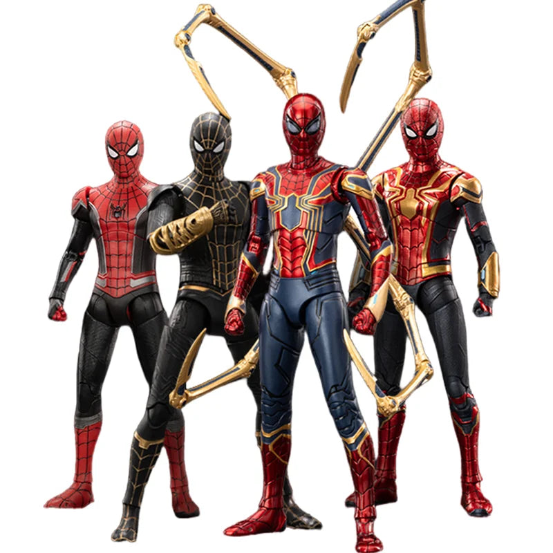 ZD Toy Spider-Man Brand New Day Spider Man PS4 Peter Parker Gold Black Red Iron Spider Hobie Brown Action Figure Toys Model Gift