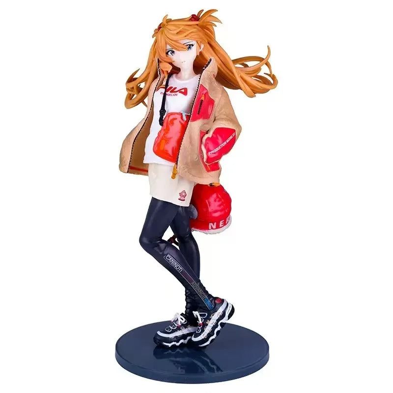 25CM Soryu Asuka Langrey Figure AnimeNeon Genesis Evangelion Toy Gift Cute Cool Desktop Collection Decoration Ornaments  PVC