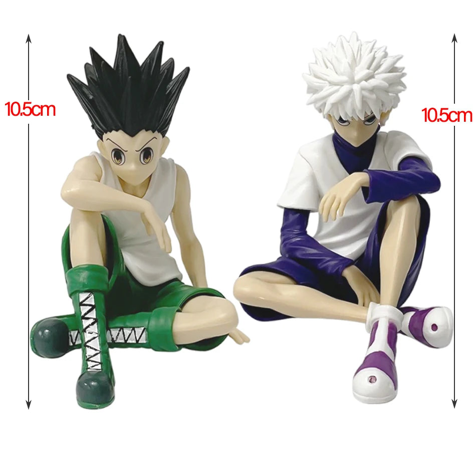 PG Hunter×Hunter GON FREECSS Killua Zoldyck Action Figure Noodle Stopper Anime Killua Figure Statue Car Ornaments PVC Model Toys