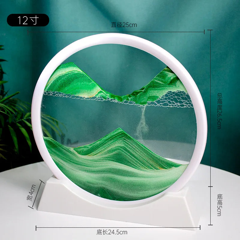 3d Quicksand Painting Desktop Ornaments Home Living Room Decoration Ecological Quicksand Painting Craft Decorations
