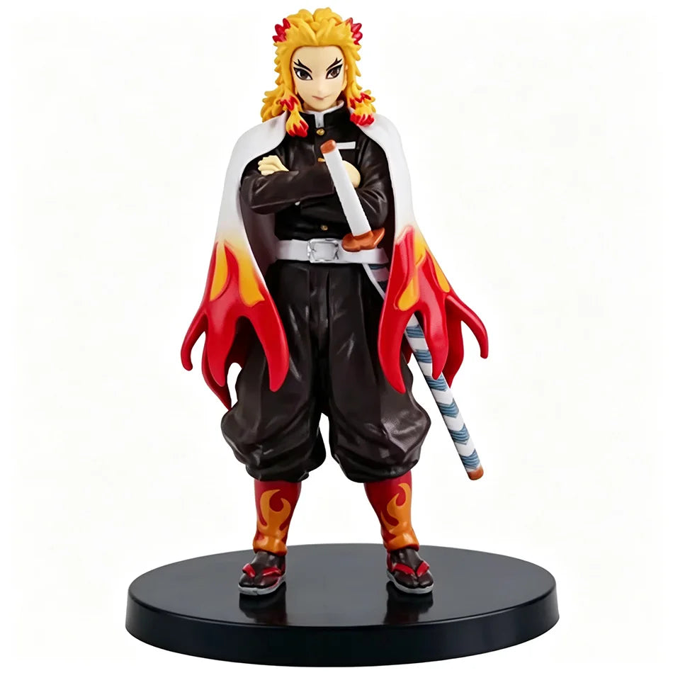 Demon Slayer Kimetsu no Yaiba Figure Kamado Tanjirou Agatsuma Zenitsu Nezuko PVC Model Toys Anime Character Warrior Figure