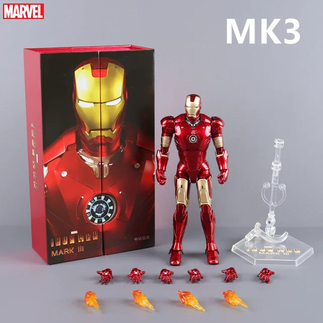 ZD Toys Iron Man Action Figure Mark 35 Red Snapper Iron Man MK 24 MK 22 MK 47 Tony Stark Ironman Figure Action Collect Toy Gift